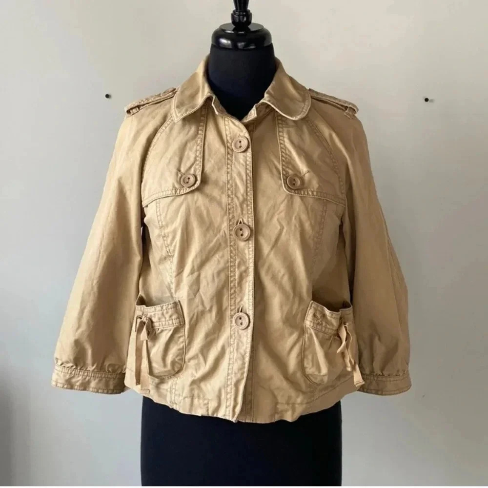 American Eagle | Crop Button Down Coat